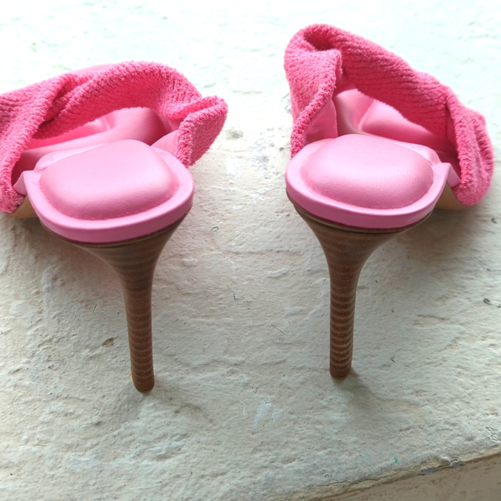 ‼️SOLD on VC‼️JACQUEMUS "LES MULES BAGNU" TERRY CLOTH SANDALS - Picture 5 of 17
